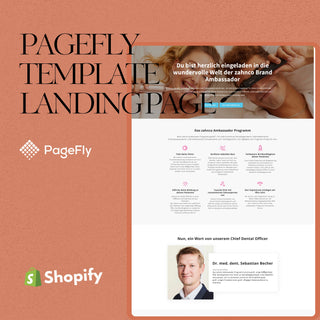 Dental Product Landing Page in Pagefly