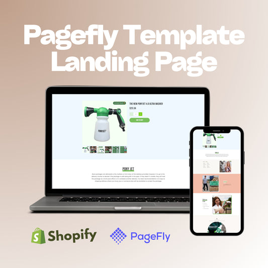 Water Spray Pagefly Landing Page