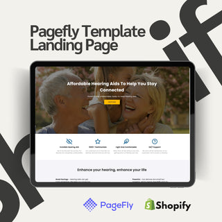 Hearing Product Pagefly Landing page