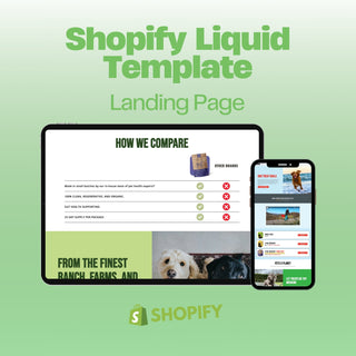 custom pre-built shopify section template